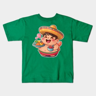 Let's Fiesta Kawaii Chips & Salsa Kids T-Shirt